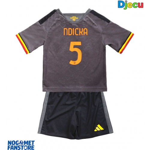 AS Roma Evan Ndicka #5 Rezervni Dres za djecu 2026-27 Kratak Rukav (+ Kratke hlače)